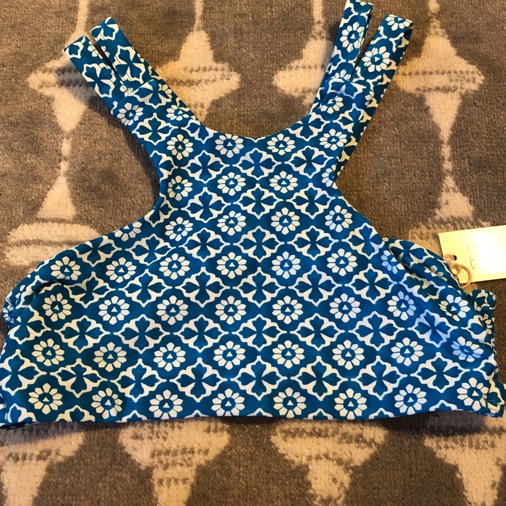 Moroccan print Seafoam by Tori Praver bikini top